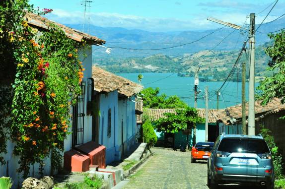 A pacata cidade colonial de Suchitoto, nas montanhas no norte de El Salvador